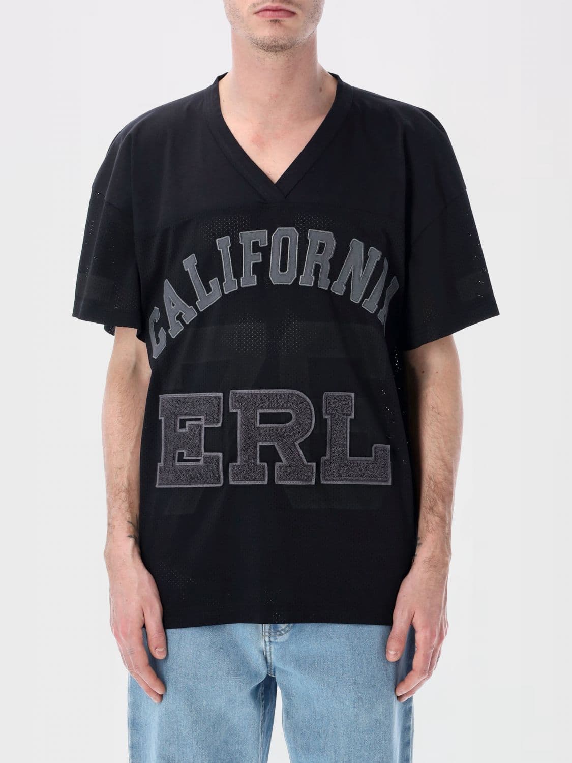 Erl Casual Cotton T-Shirt with Logo