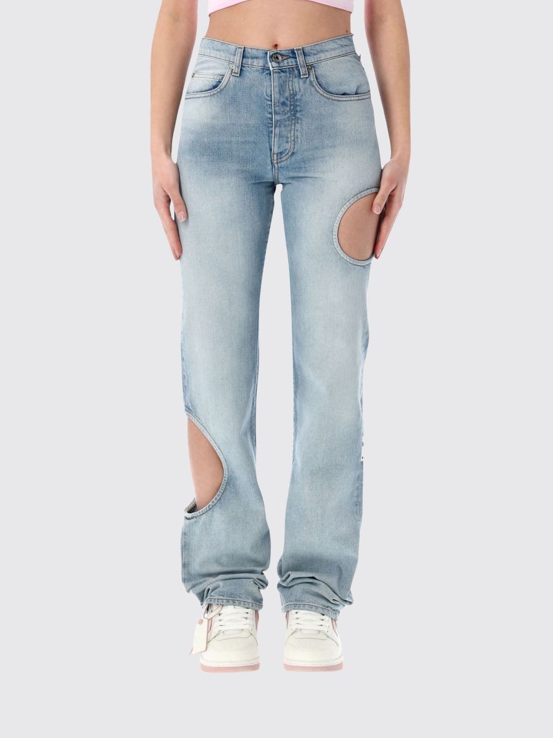 Off-White Meteor Cut-Out Denim Jeans