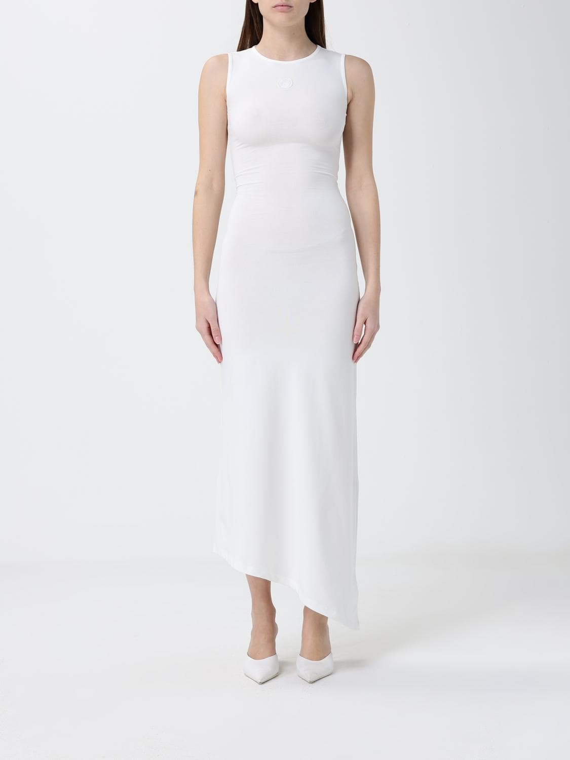 Marine Serre Asymmetric Stretch Cotton Dress