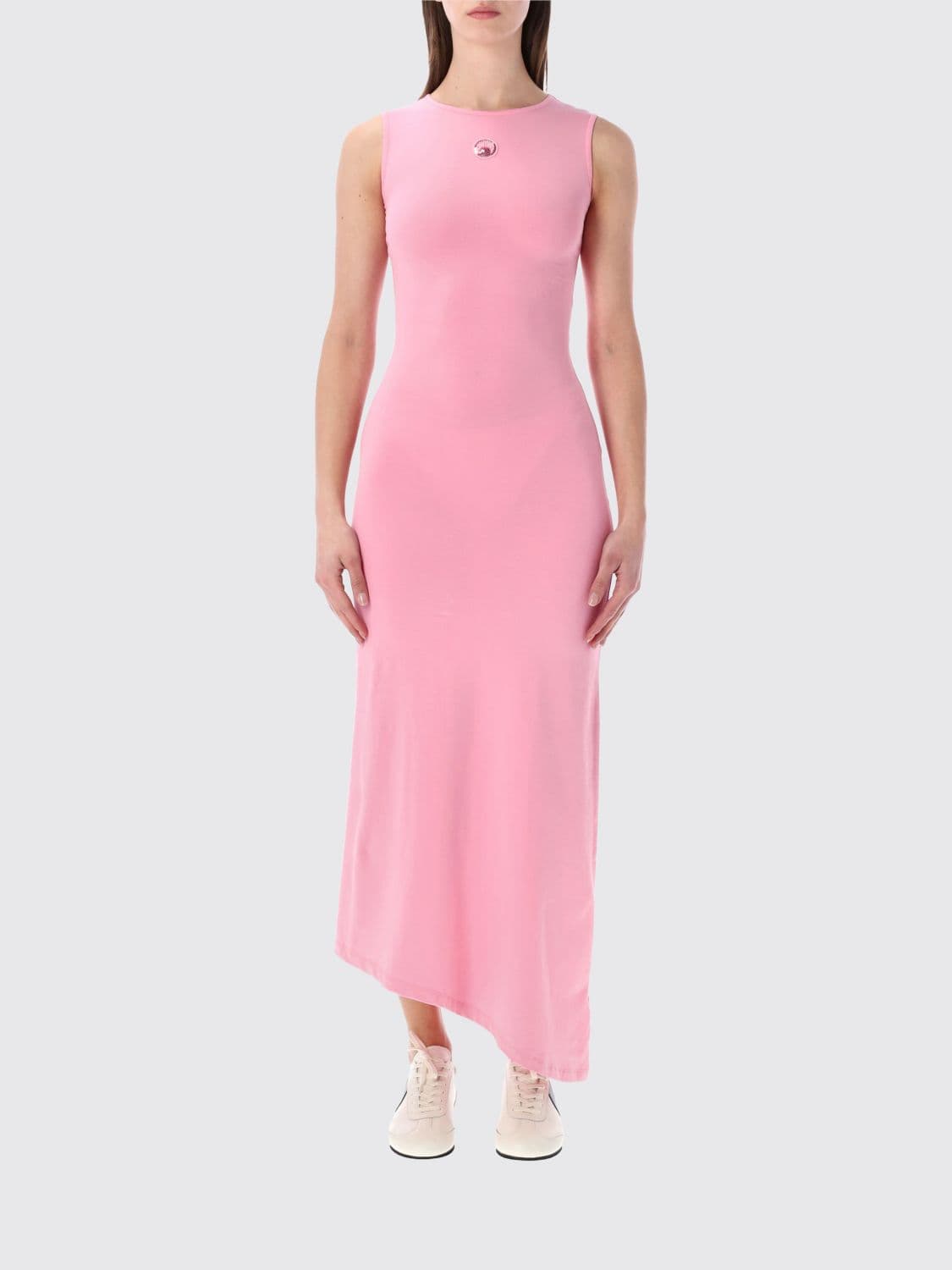 Marine Serre Asymmetric Stretch Cotton Dress · M