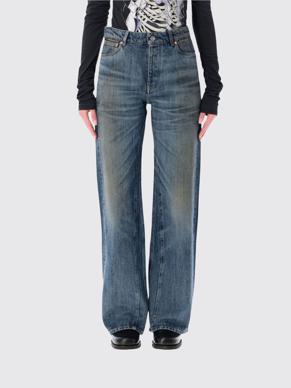 Our Legacy Stretch Denim Wide-Leg Jeans