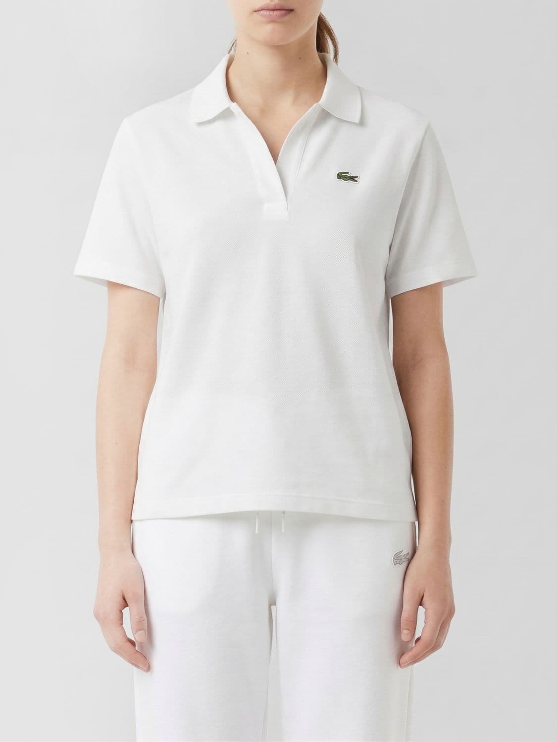 Lacoste Cotton Blend Polo with Logo