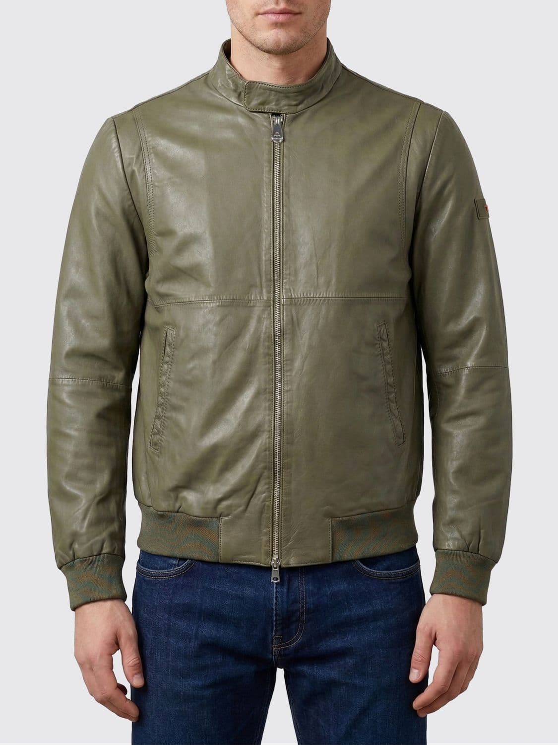 Peuterey Leather Bomber · L