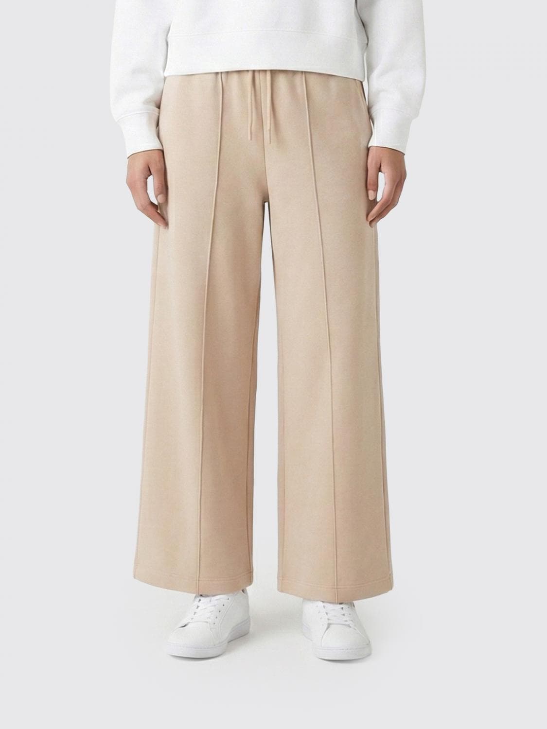 Lacoste Cotton Blend Wide Leg Pants