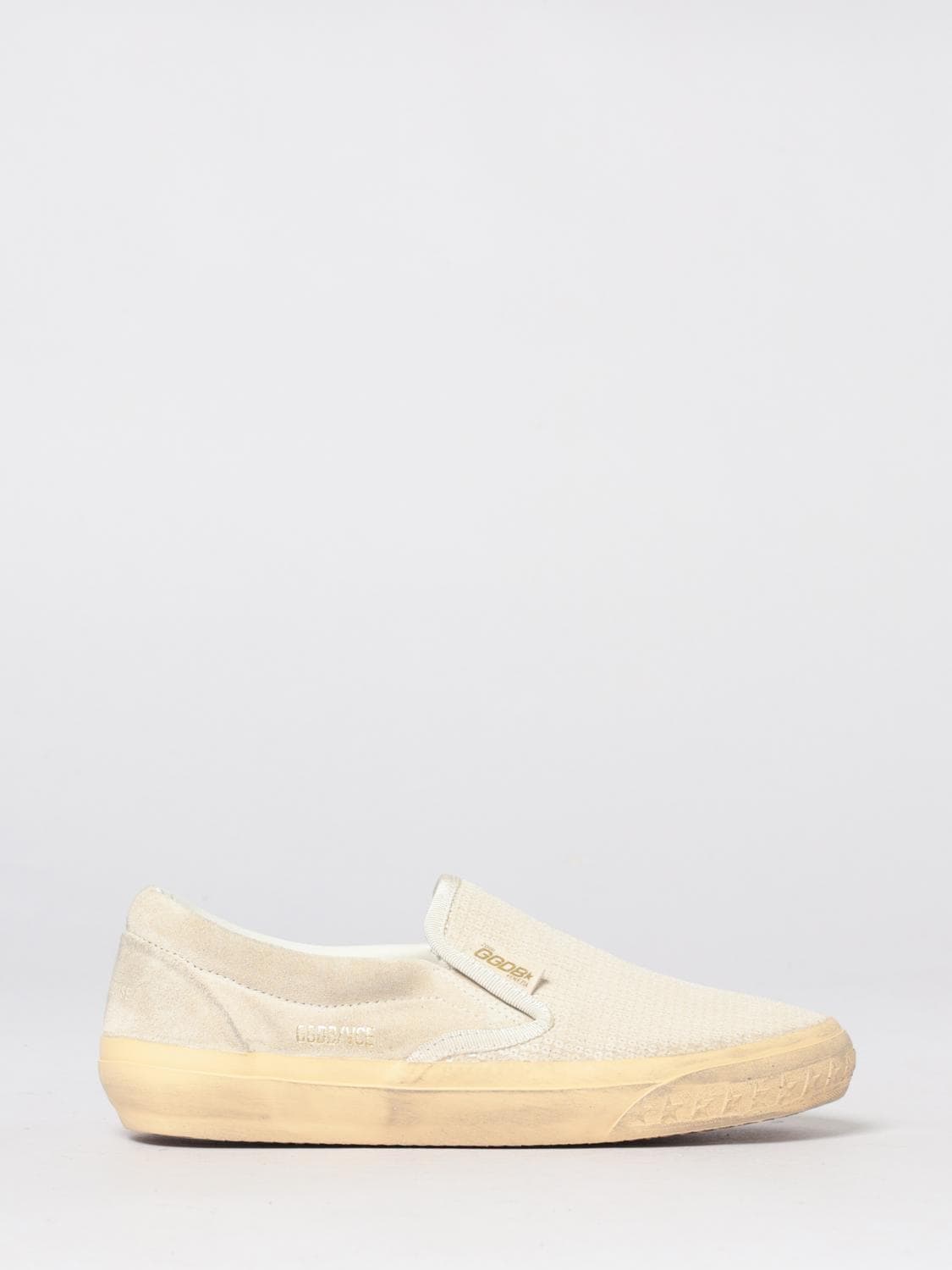 Golden Goose VCE Penstar Used Suede and Canvas Sneakers