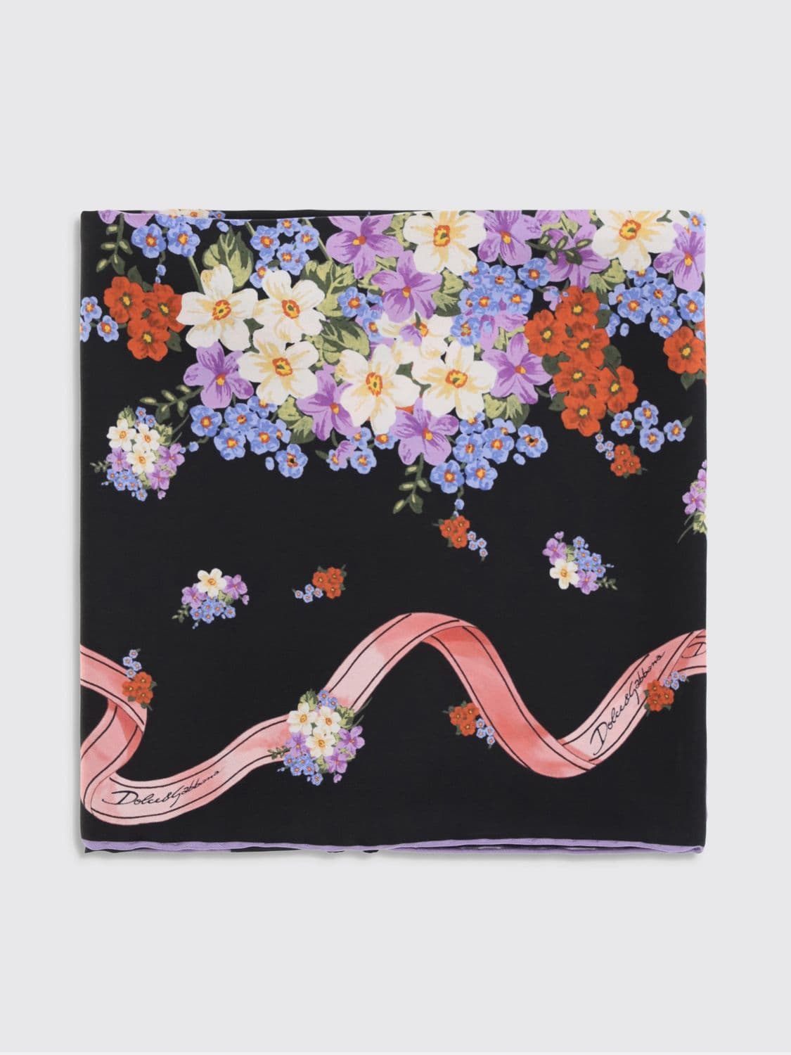 Dolce & Gabbana Floral Silk Scarf · OS