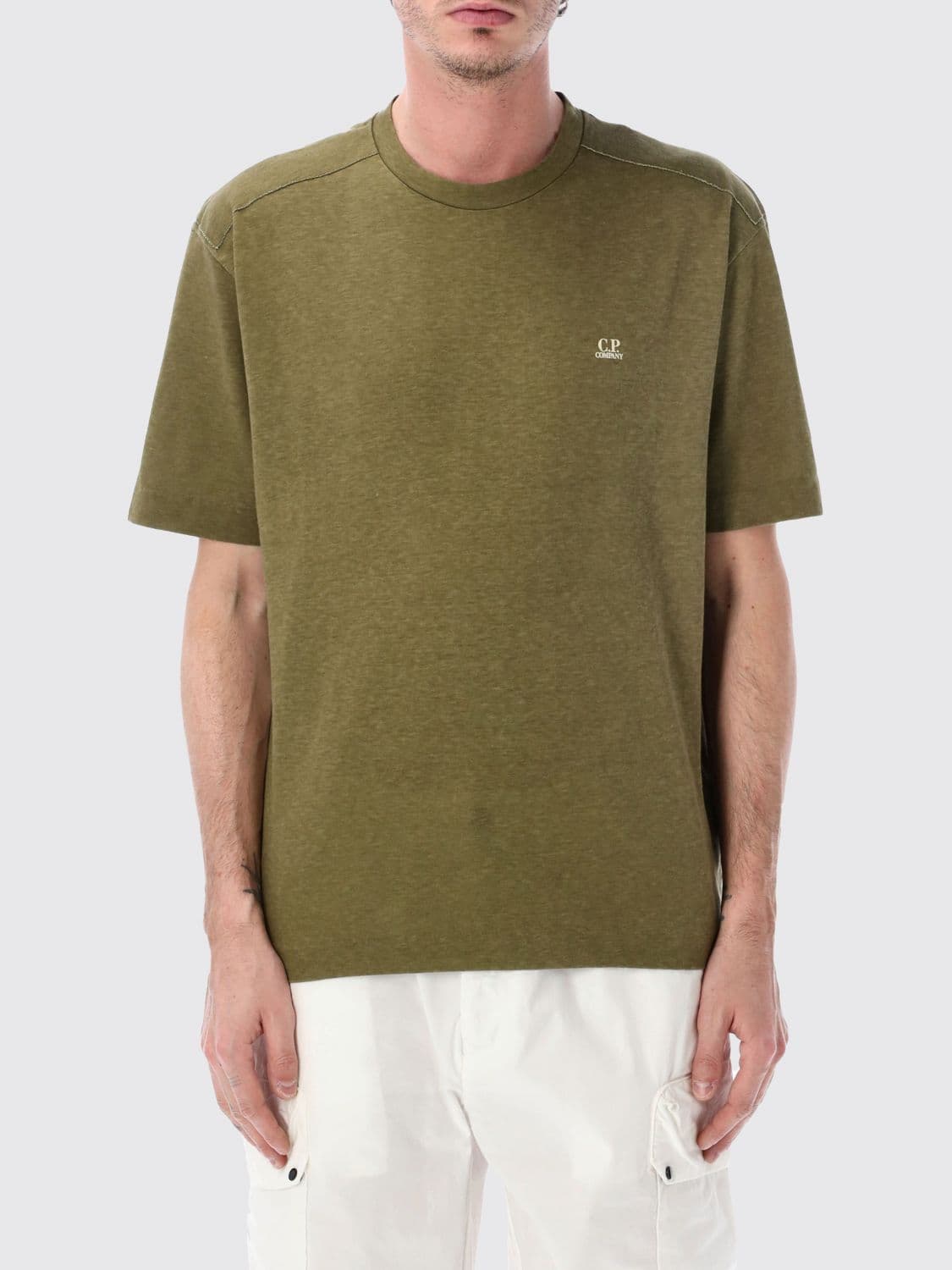 C.p. Company C. P. COMPANY Cotton T-Shirt with Logo