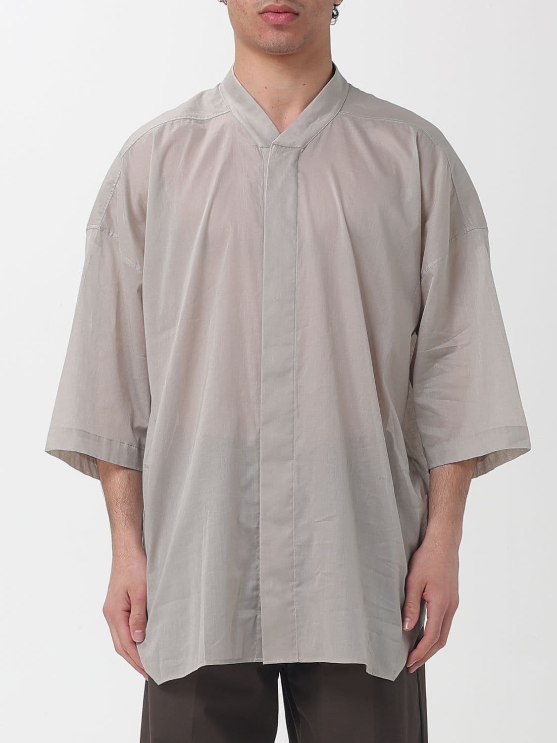 Rick Owens Jumbo Faun Cotton Shirt