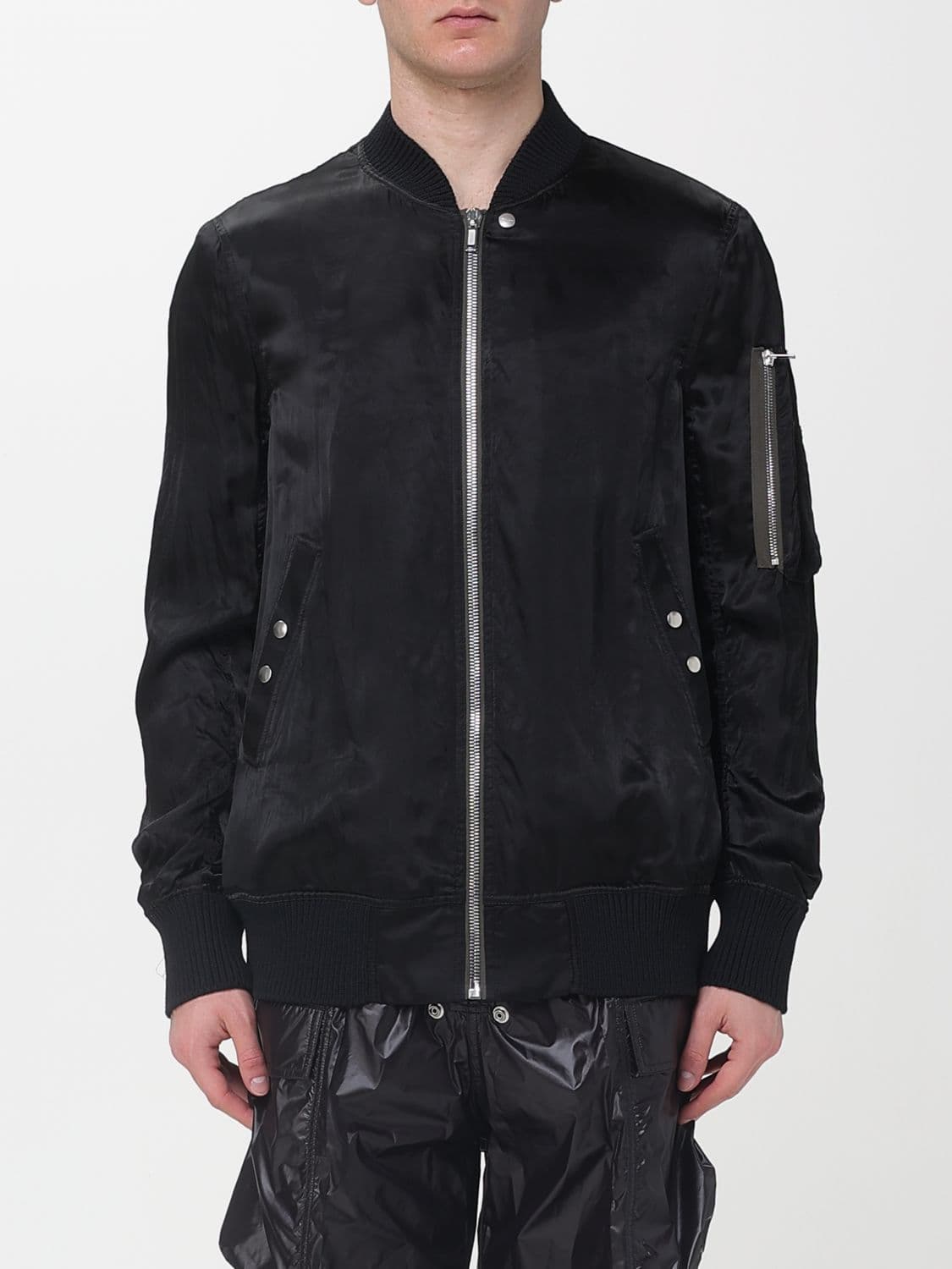 Rick Owens Cupro and Virgin Wool Bomber Jacket