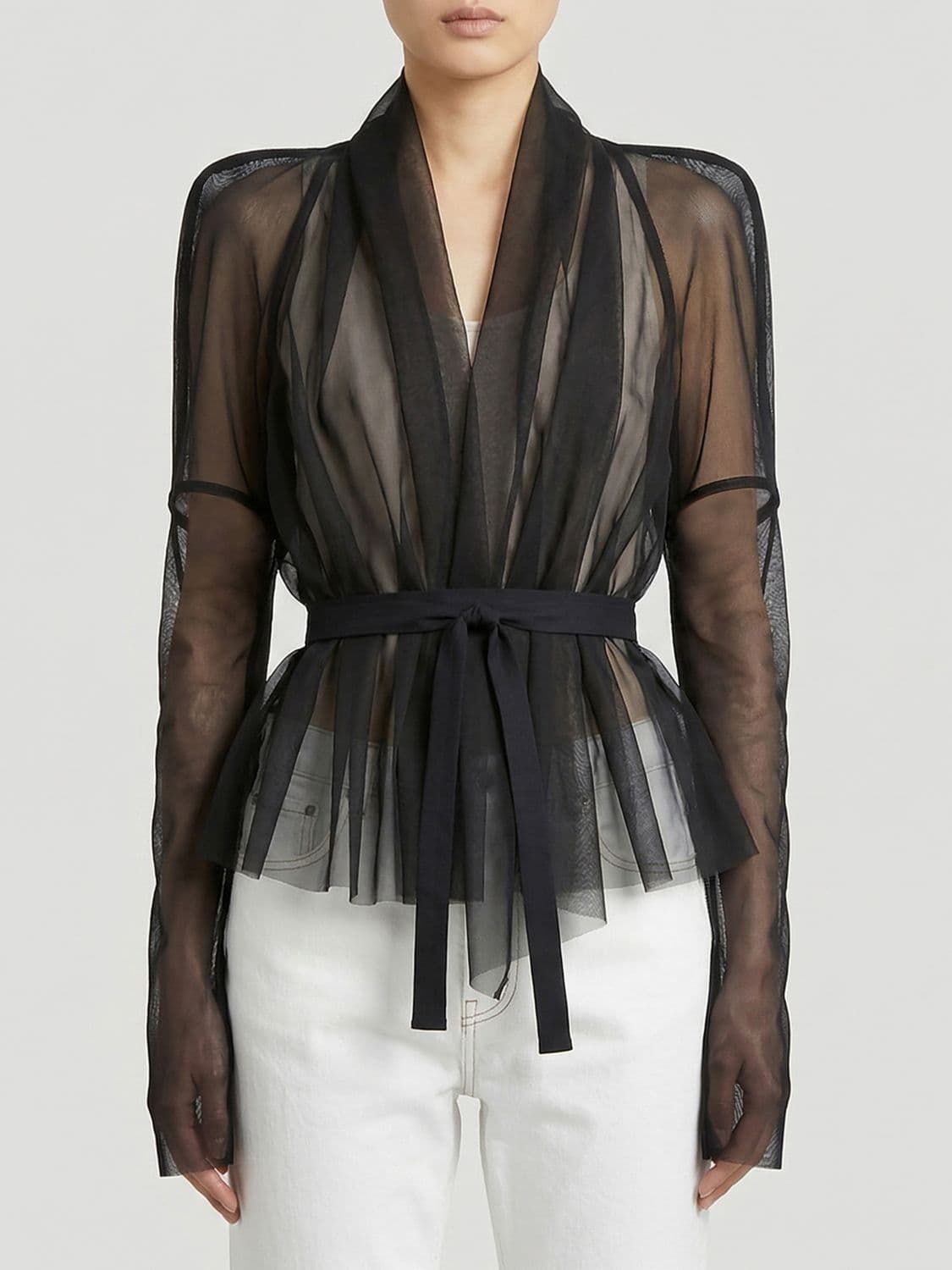Rick Owens Sheer Silk Blazer