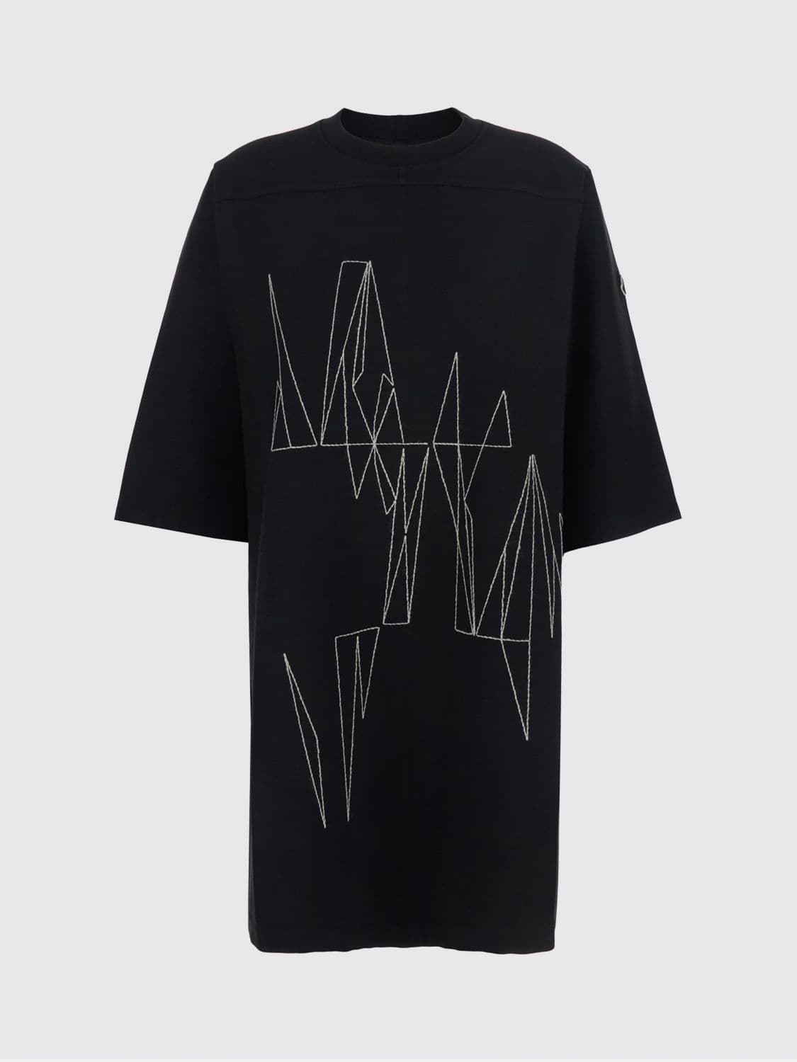 Rick Owens + Moncler Cotton Oversized T-Shirt with Stitching Rick Owens · S