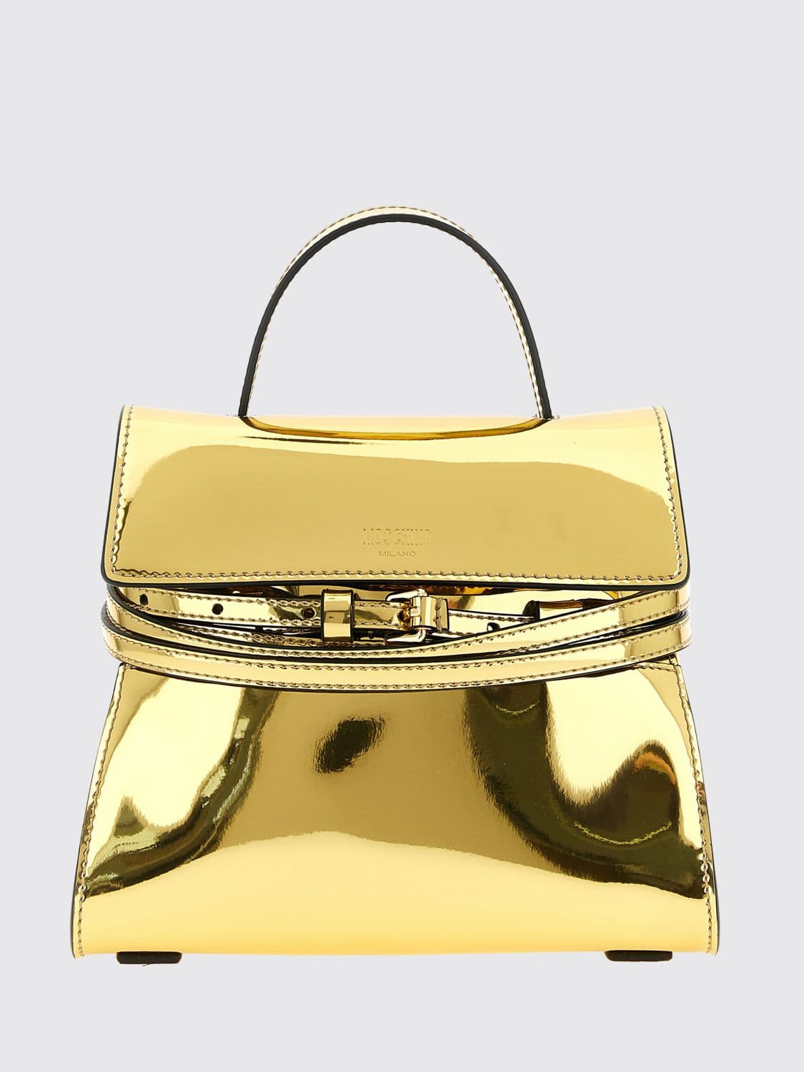 Moschino Couture Tie Me Patent Leather Bag