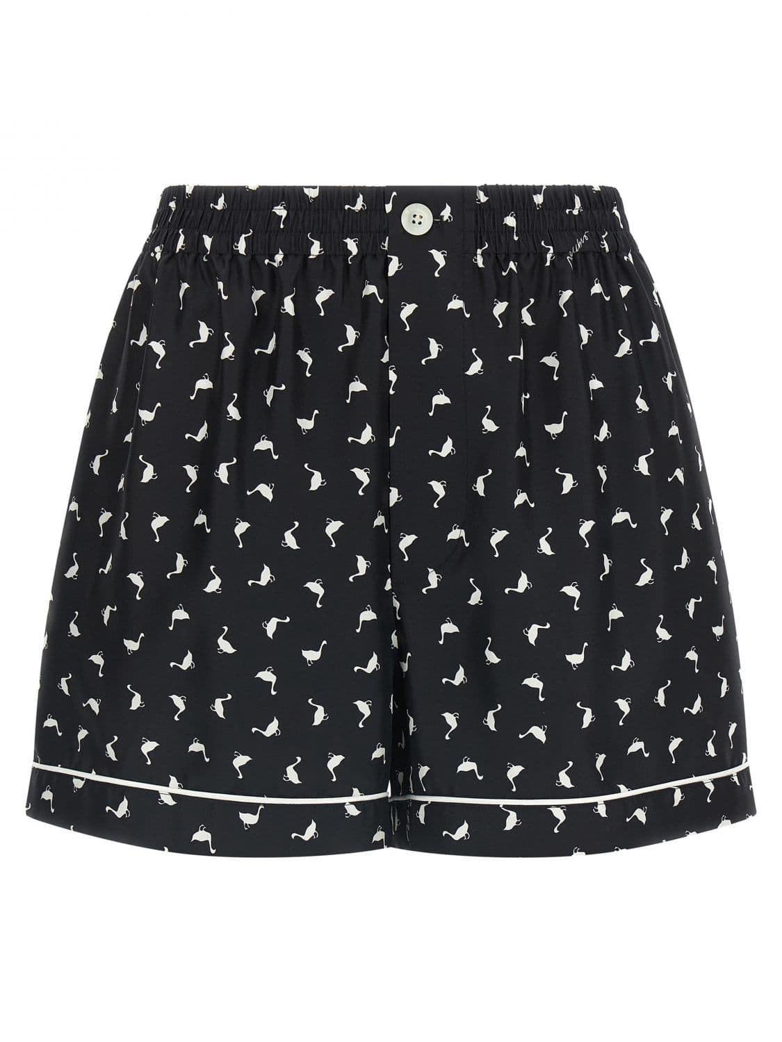 Moschino Couture Printed Silk Shorts