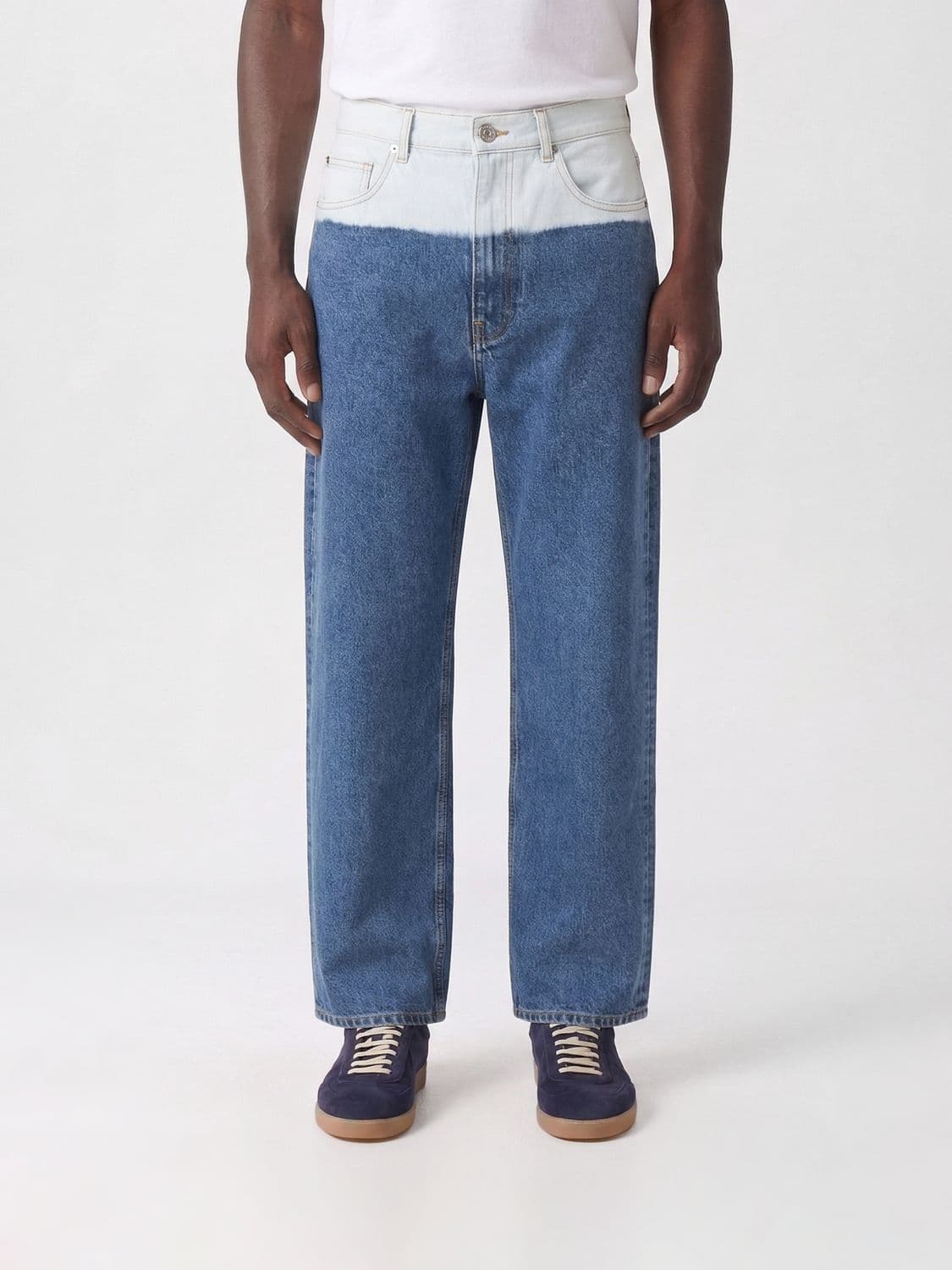 Marni Wide Leg Cotton Denim Jeans