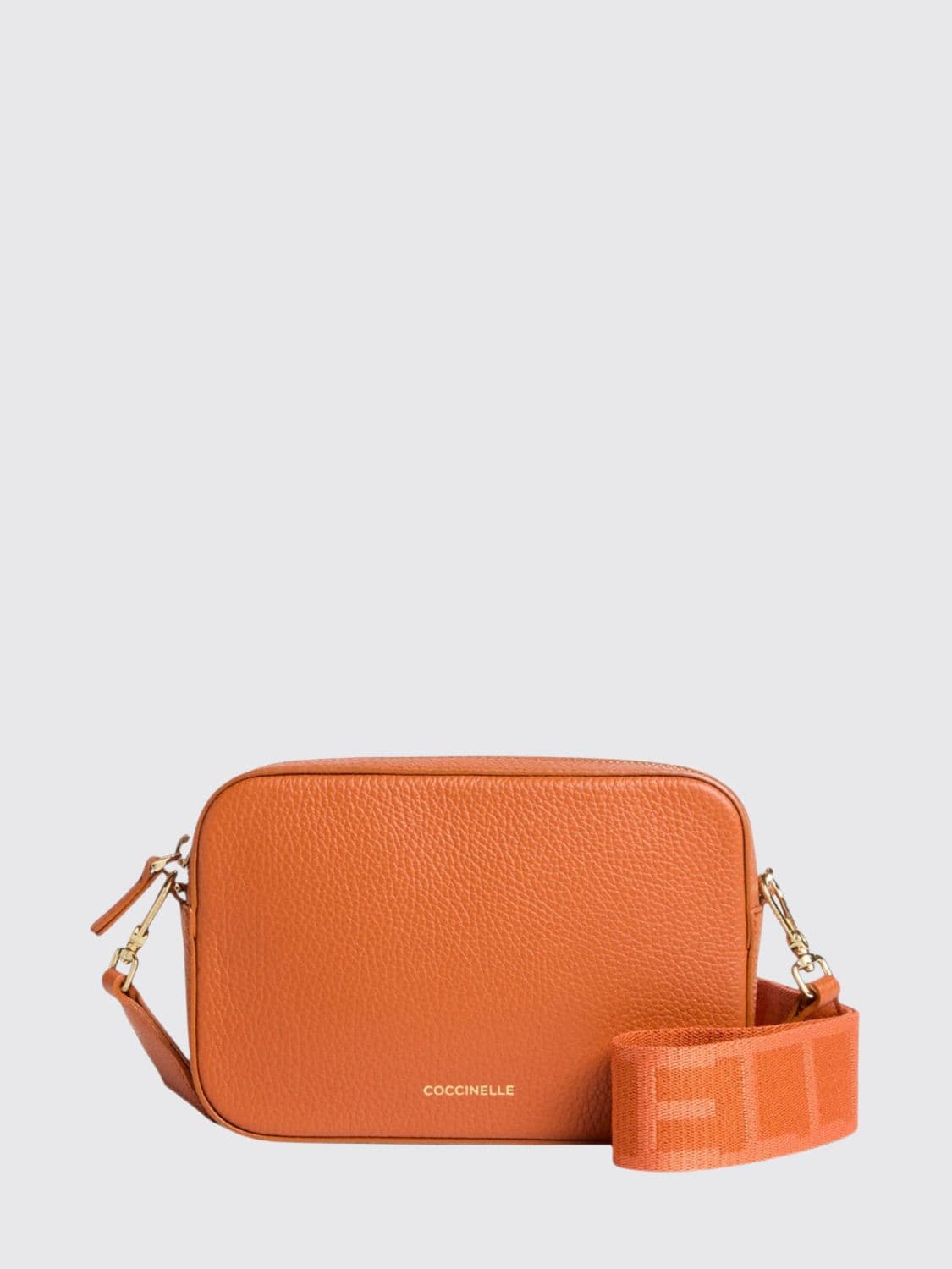 Coccinelle Tebe Hammered Leather Bag