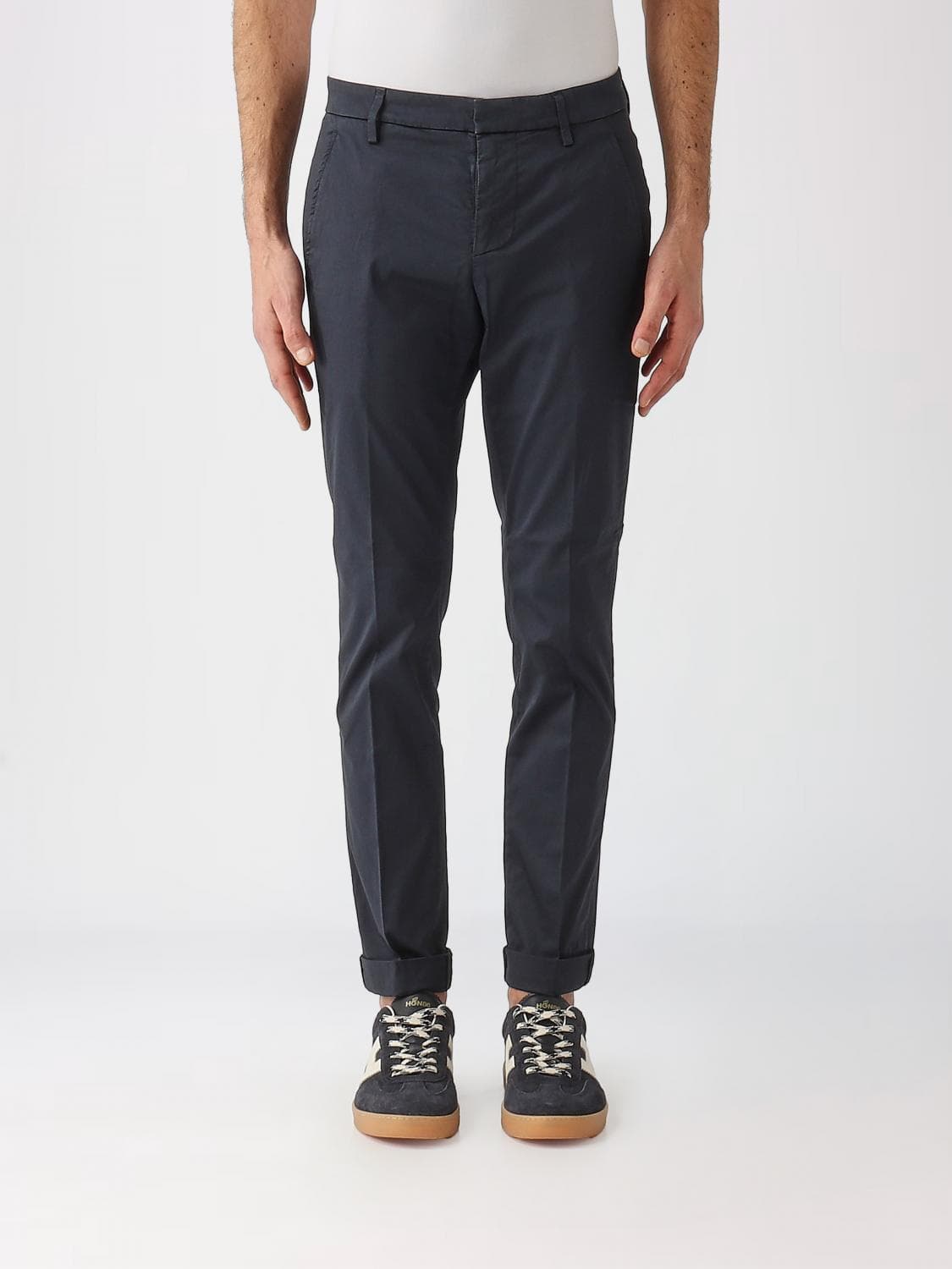 Dondup Slim Fit Trousers in Stretch Cotton