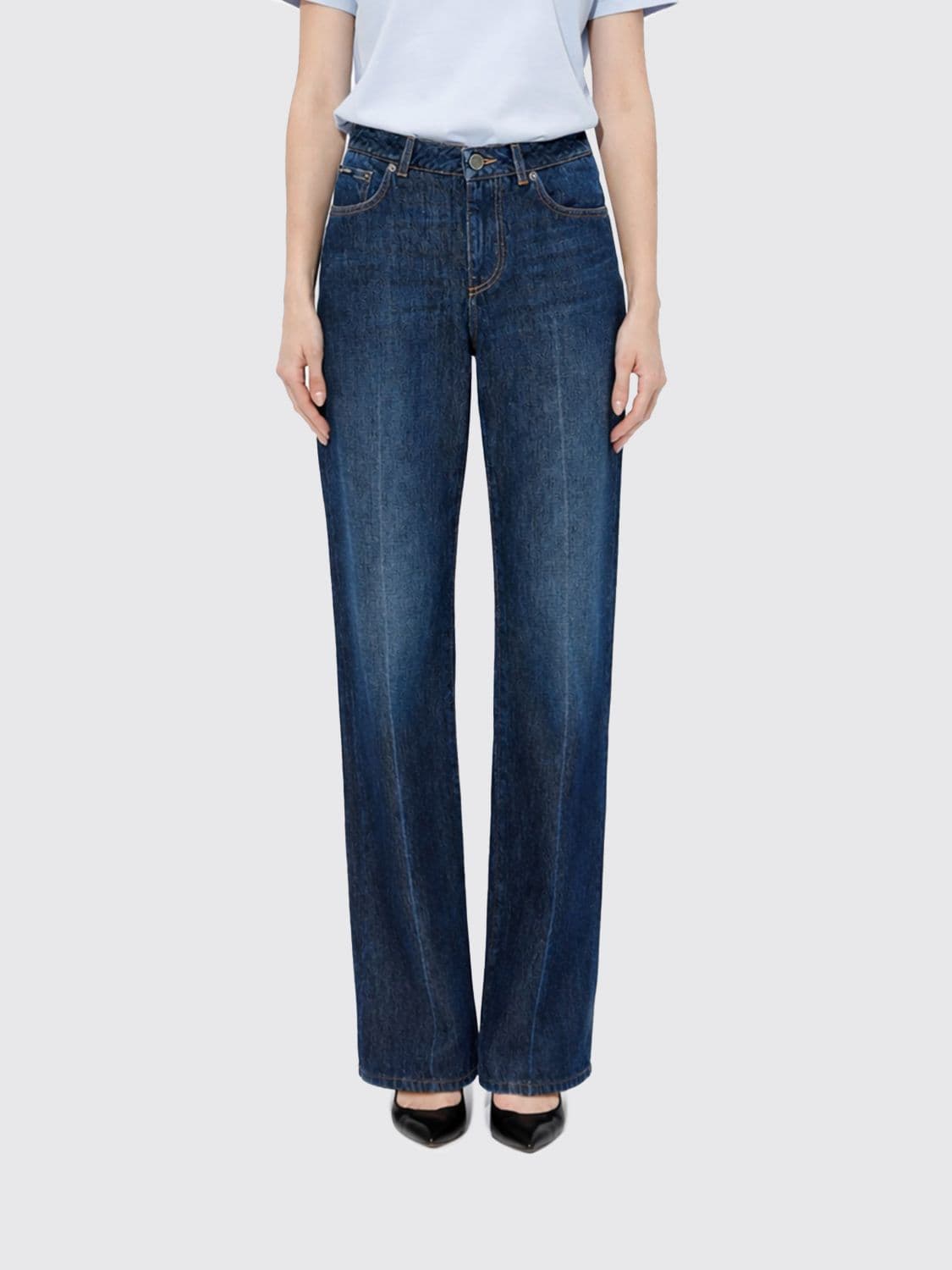 Dolce & Gabbana Straight Jeans in Cotton Denim