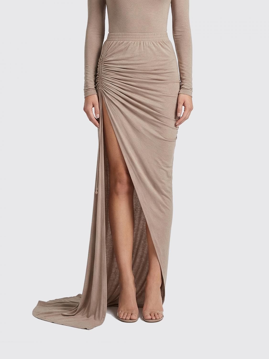 Rick Owens Drkshdw Long Skirt in Cotton Jersey · XS