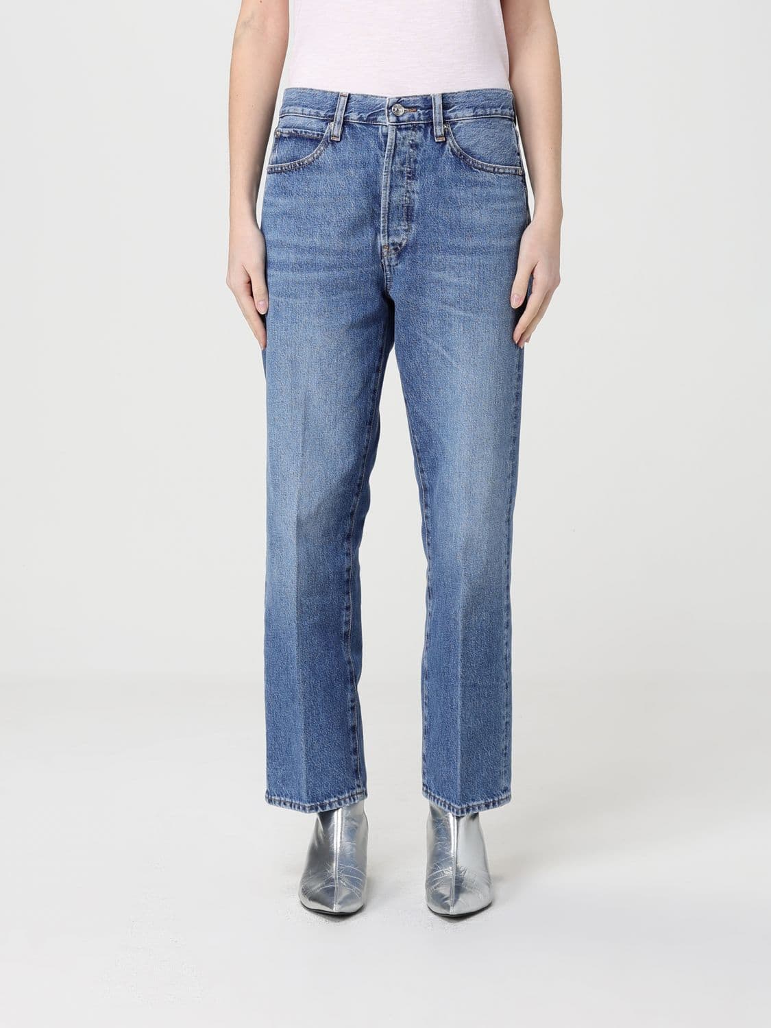 Frame The Hang Cotton Denim Jeans