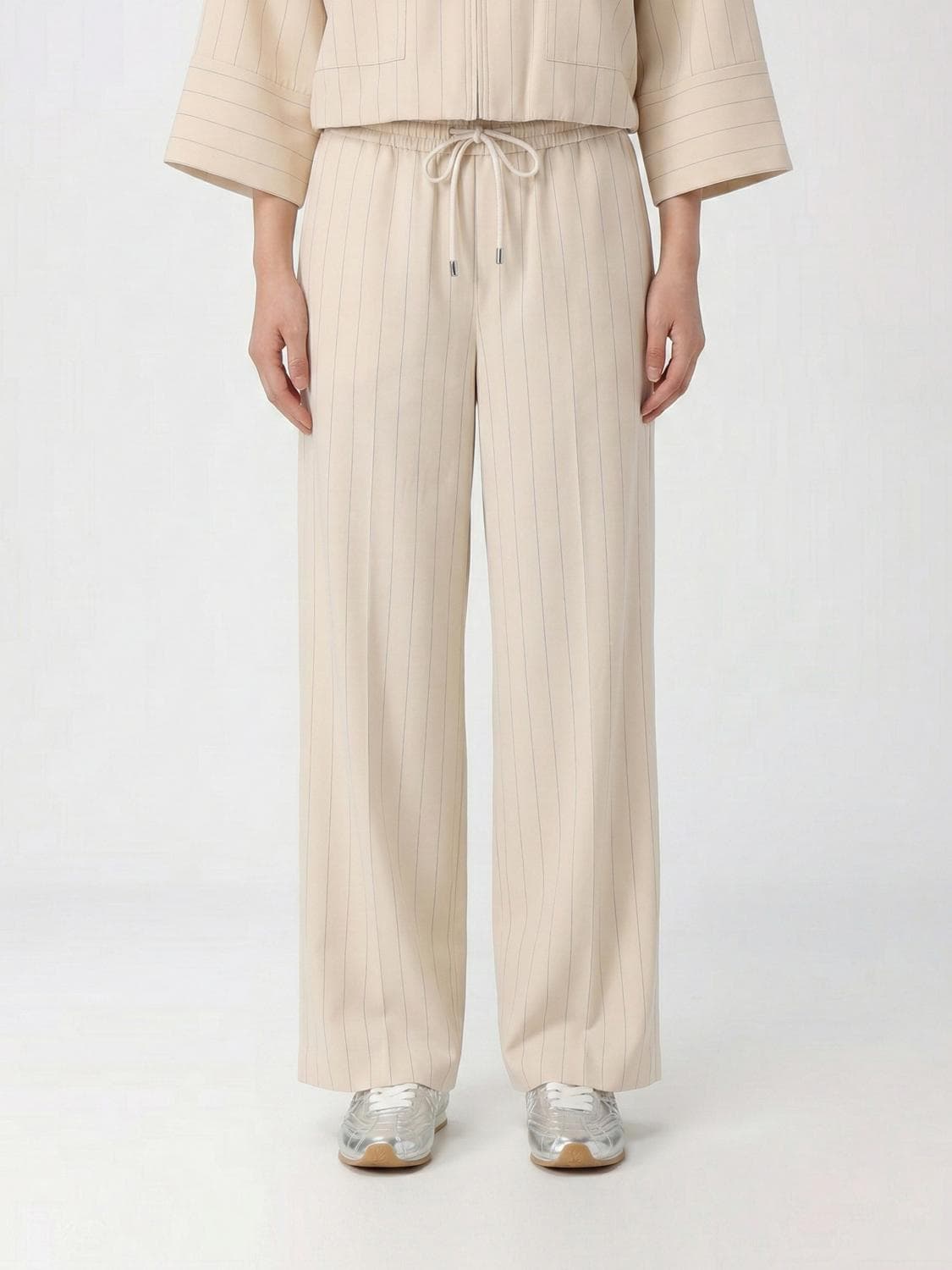 Liu Jo Viscose Blend Drawstring Trousers