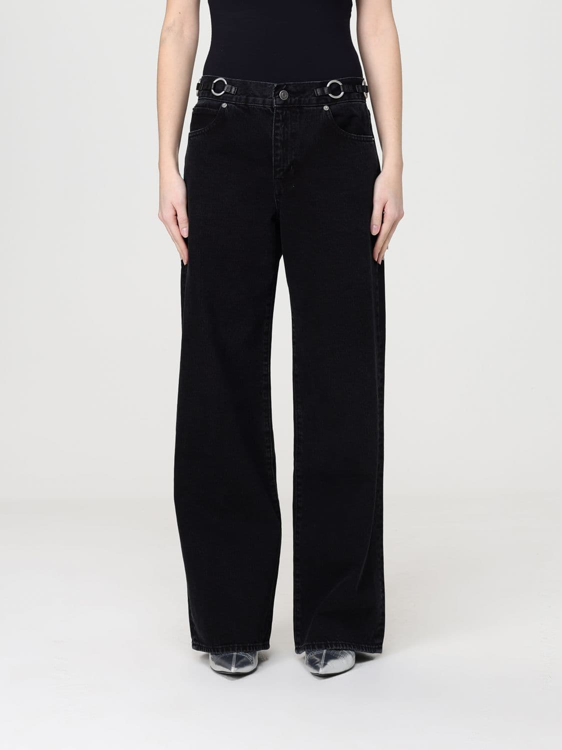 Frame Wide-Leg Cotton Denim Jeans