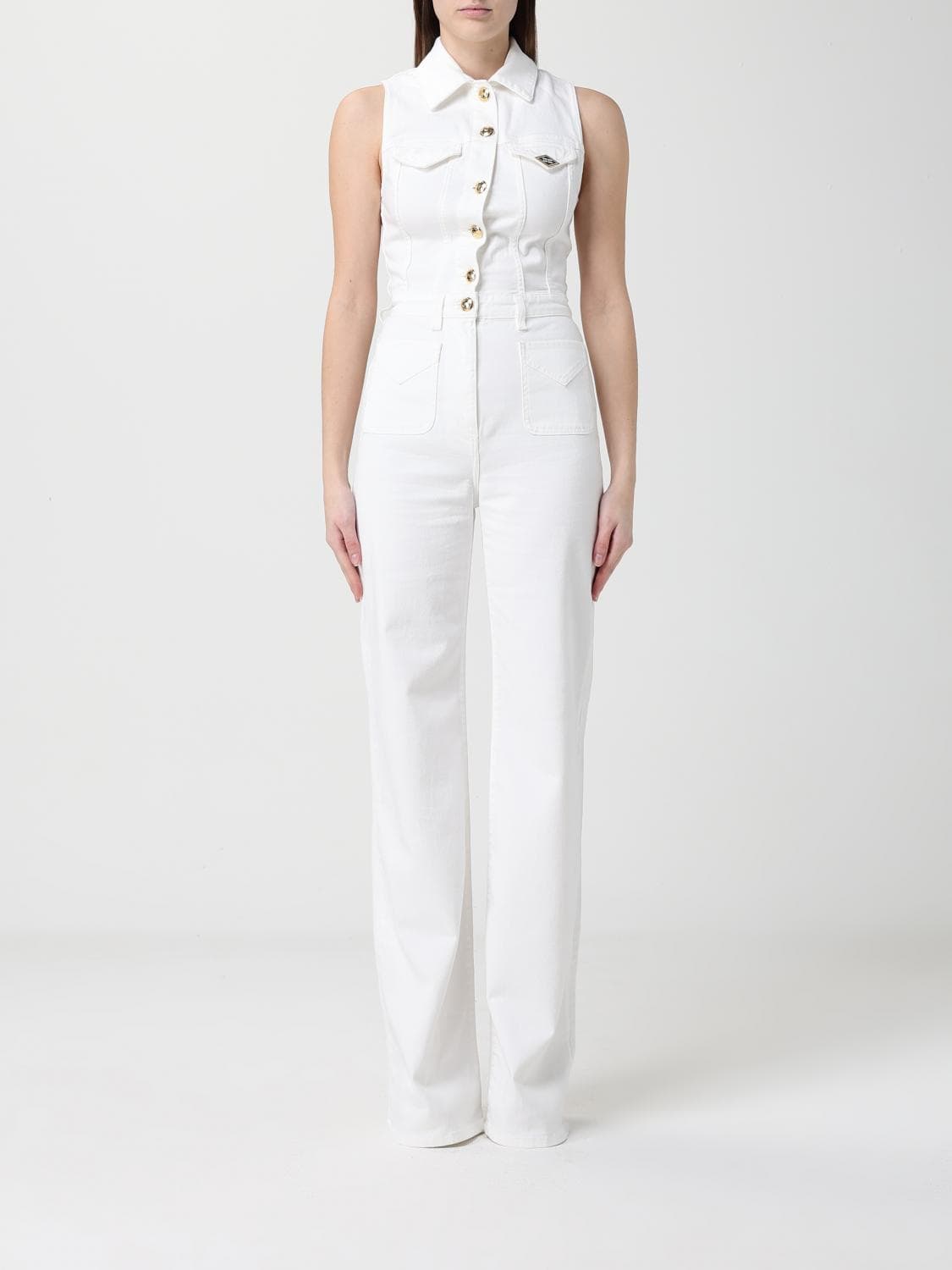 Elisabetta Franchi Stretch Cotton Jumpsuit