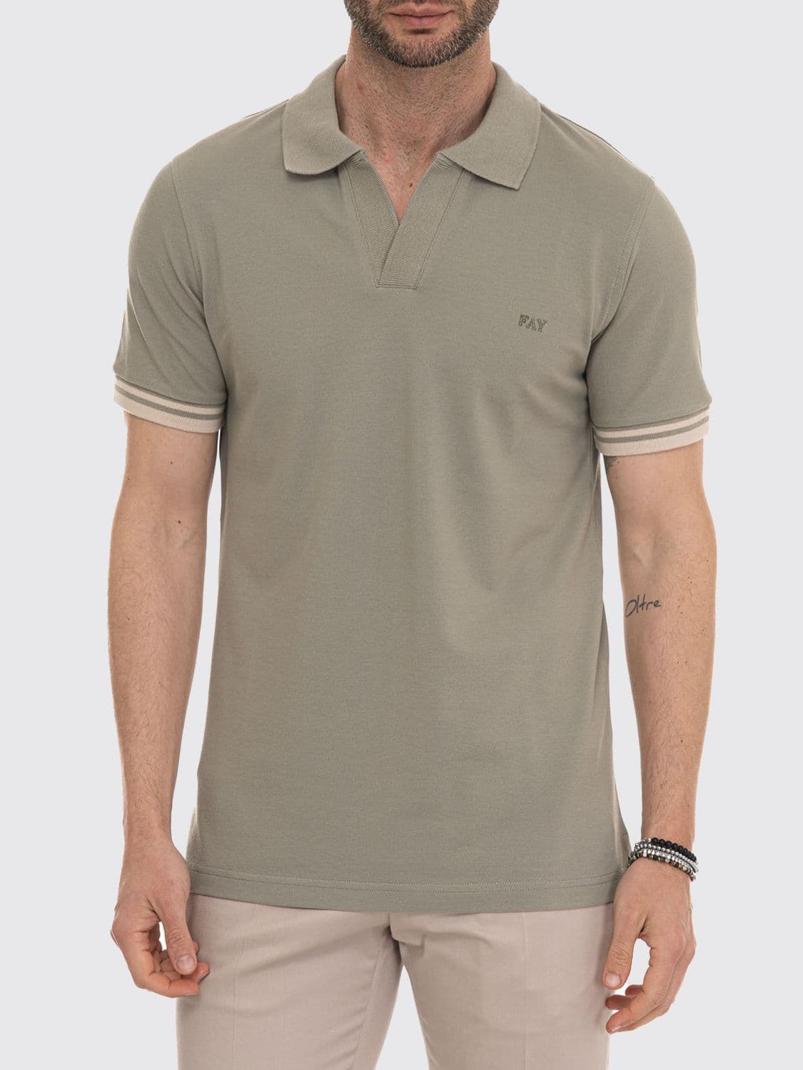 Fay Basic Cotton Polo Shirt