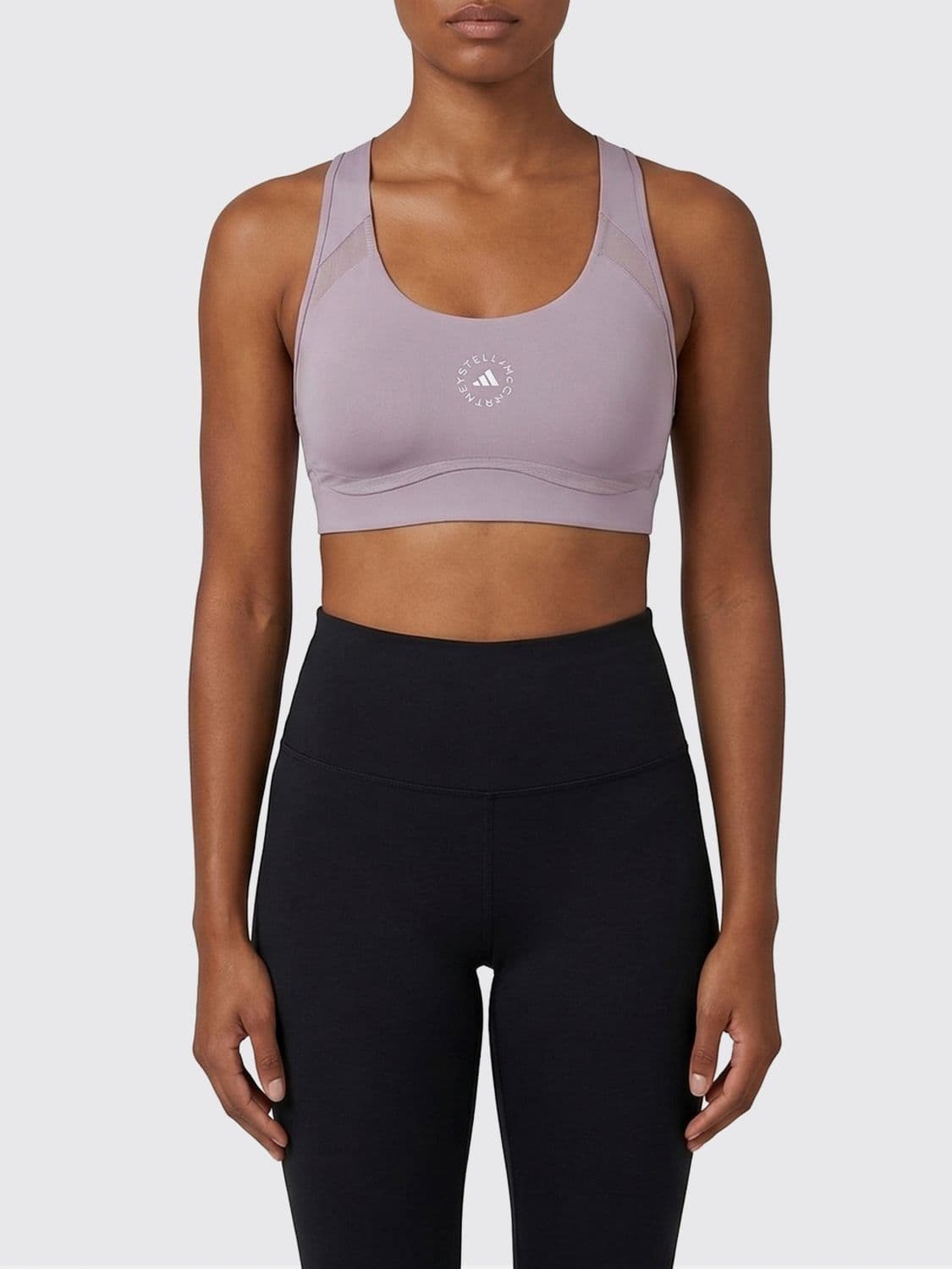 Adidas By Stella Mccartney Cropped Technical Fabric Top