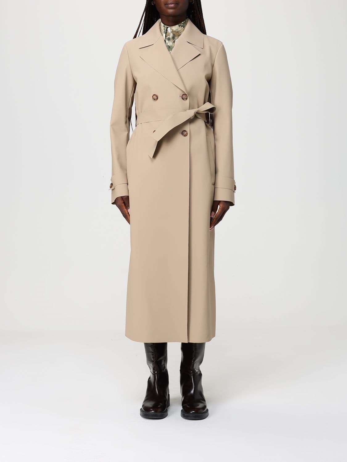 Mm Max Mara Cedro Double-Breasted Trench Coat