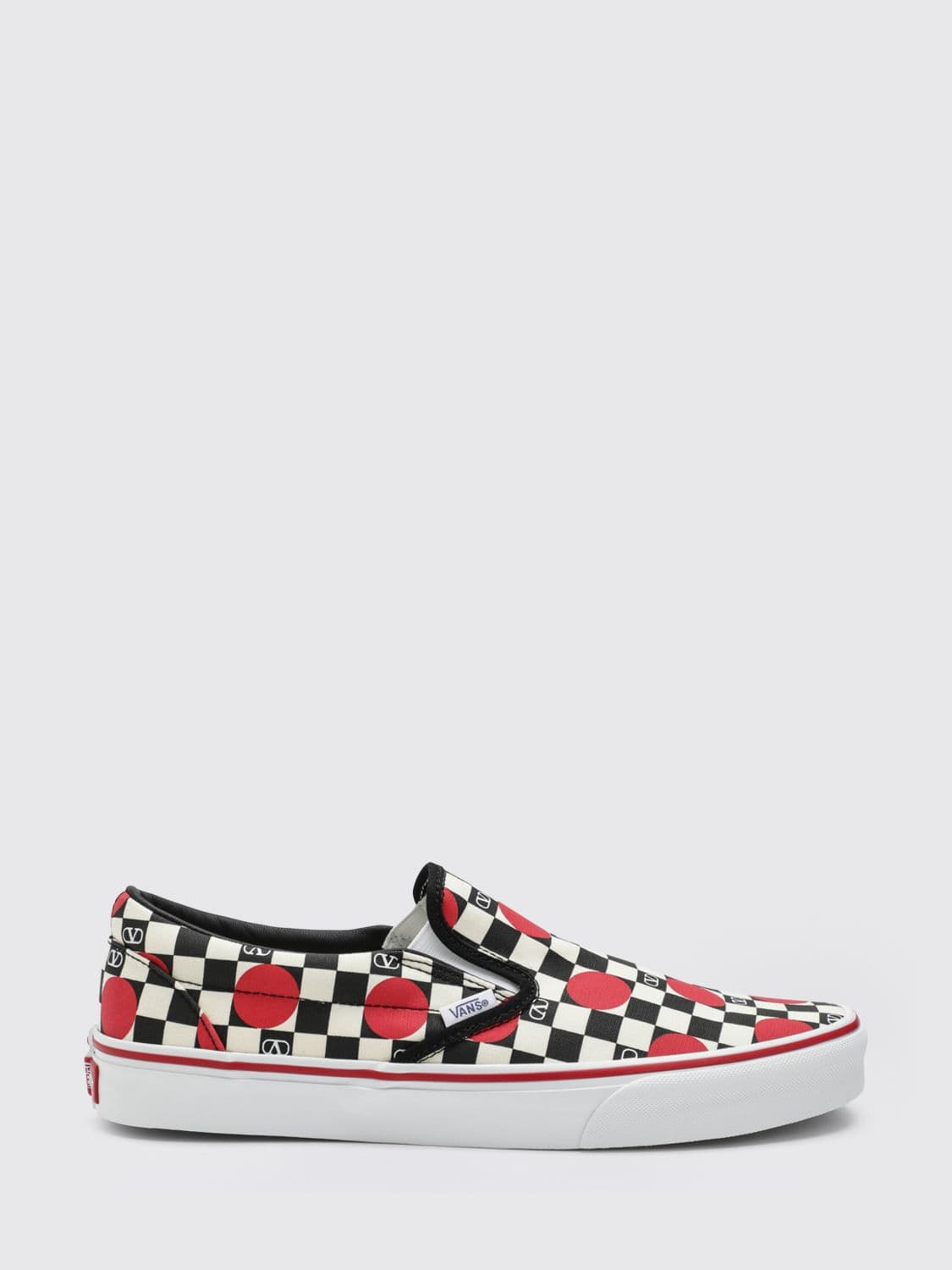 Vans Checkered and Polka Dot Canvas Sneakers Valentino Garavani x