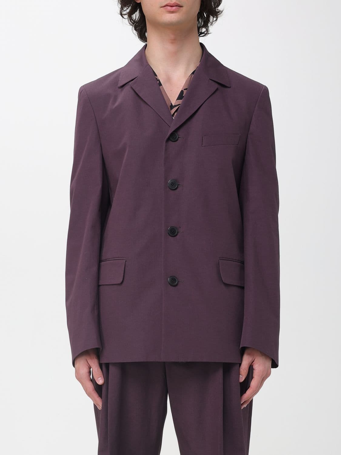 Dries Van Noten Viscose Single-Breasted Blazer