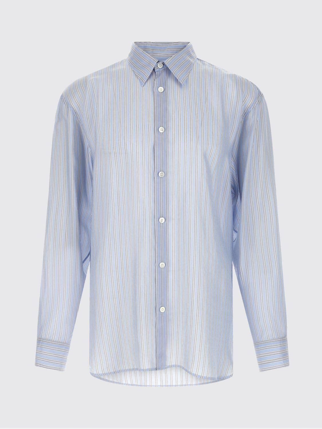 Dries Van Noten Striped Cupro Shirt