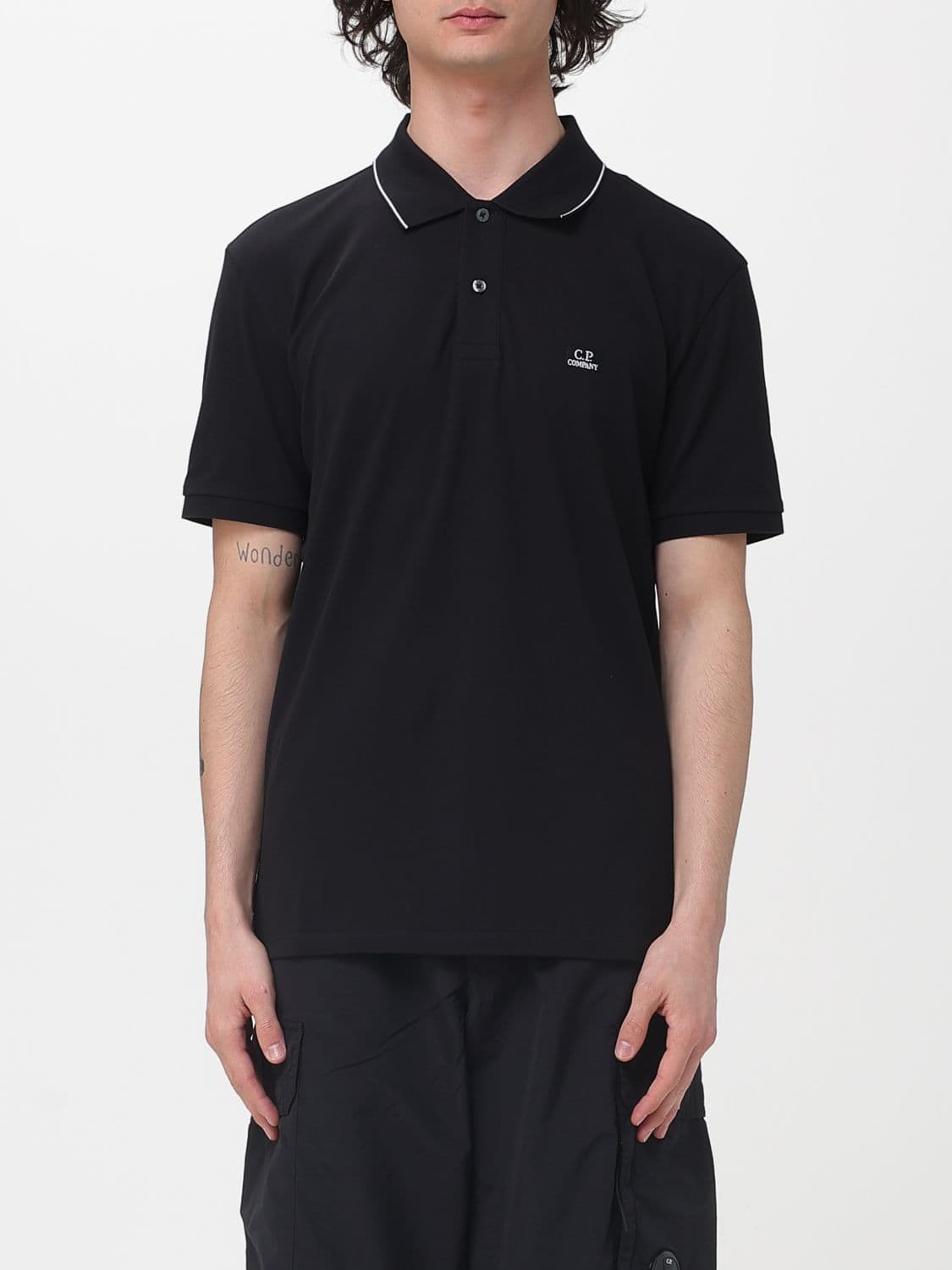 C.p. Company C. P. COMPANY Cotton Polo Shirt With Mini Logo