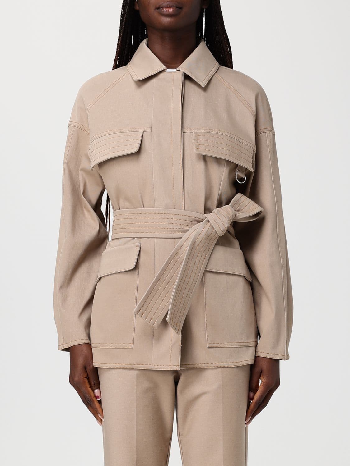 Mm Max Mara Safari Jacket With Belt