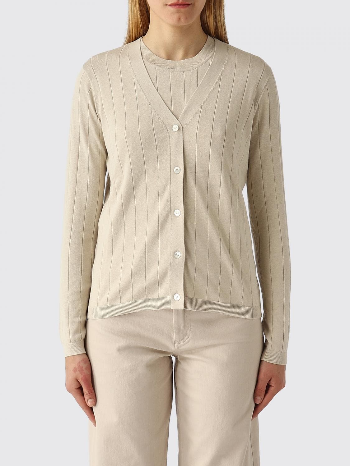 Mm Max Mara Cotton and Silk Cardigan