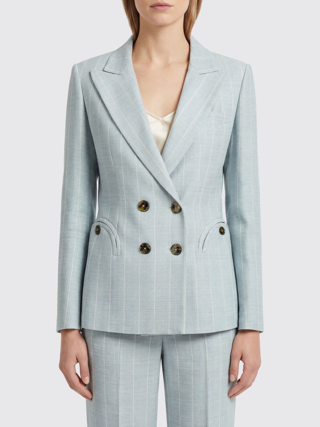 Blazé Milano Double-Breasted Viscose Blazer · 3