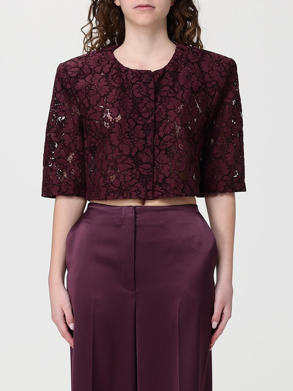Pinko Lace Crop Jacket · 38