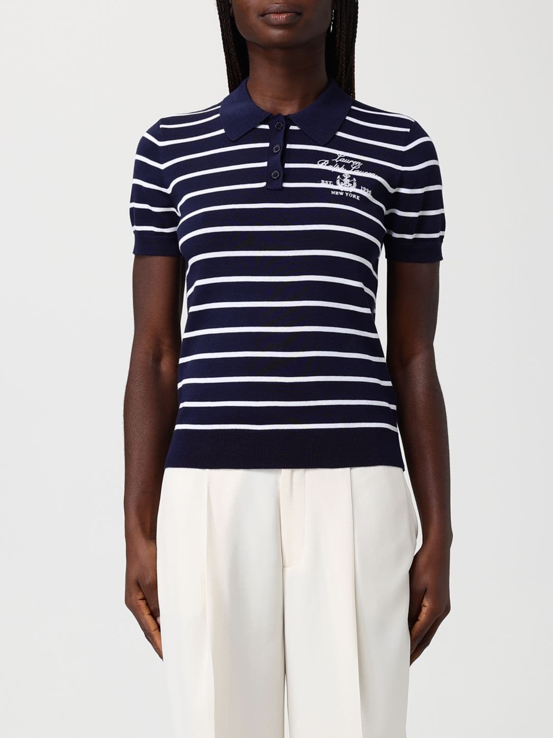 Lauren Ralph Lauren Striped Cotton Polo Shirt