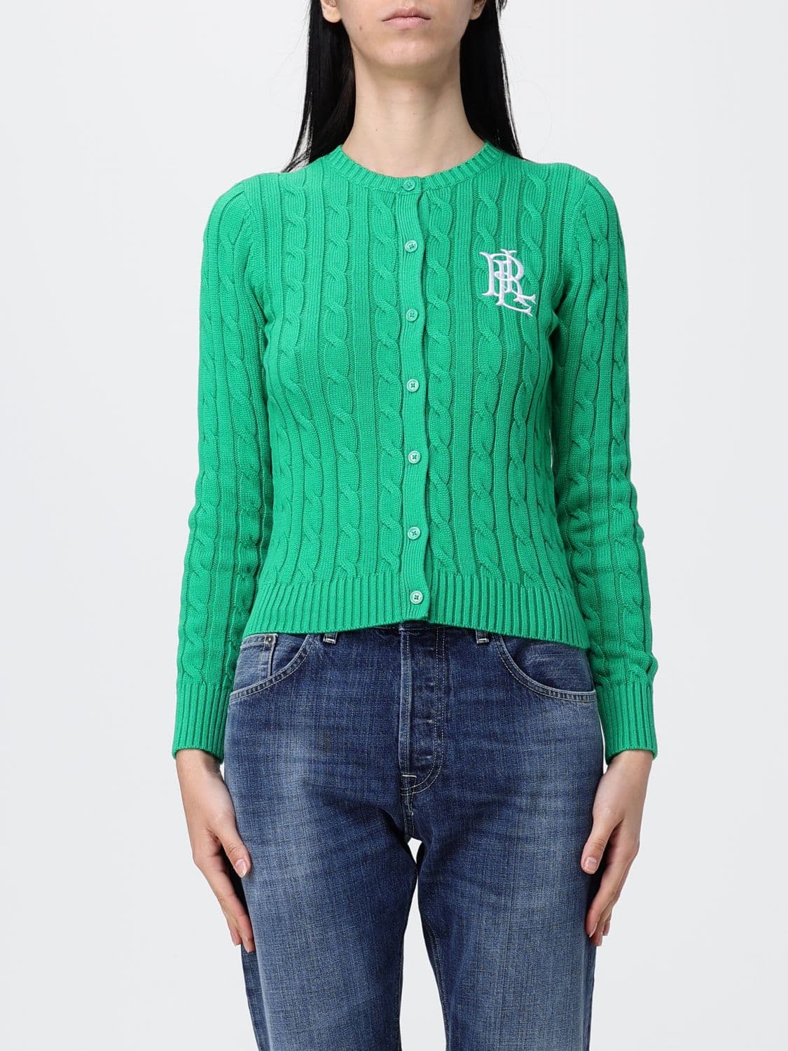 Lauren Ralph Lauren Crew Neck Cardigan · M