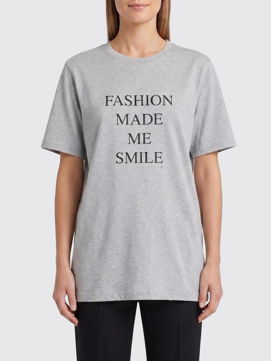 Victoria Victoria Beckham Cotton T-Shirts with Slogan