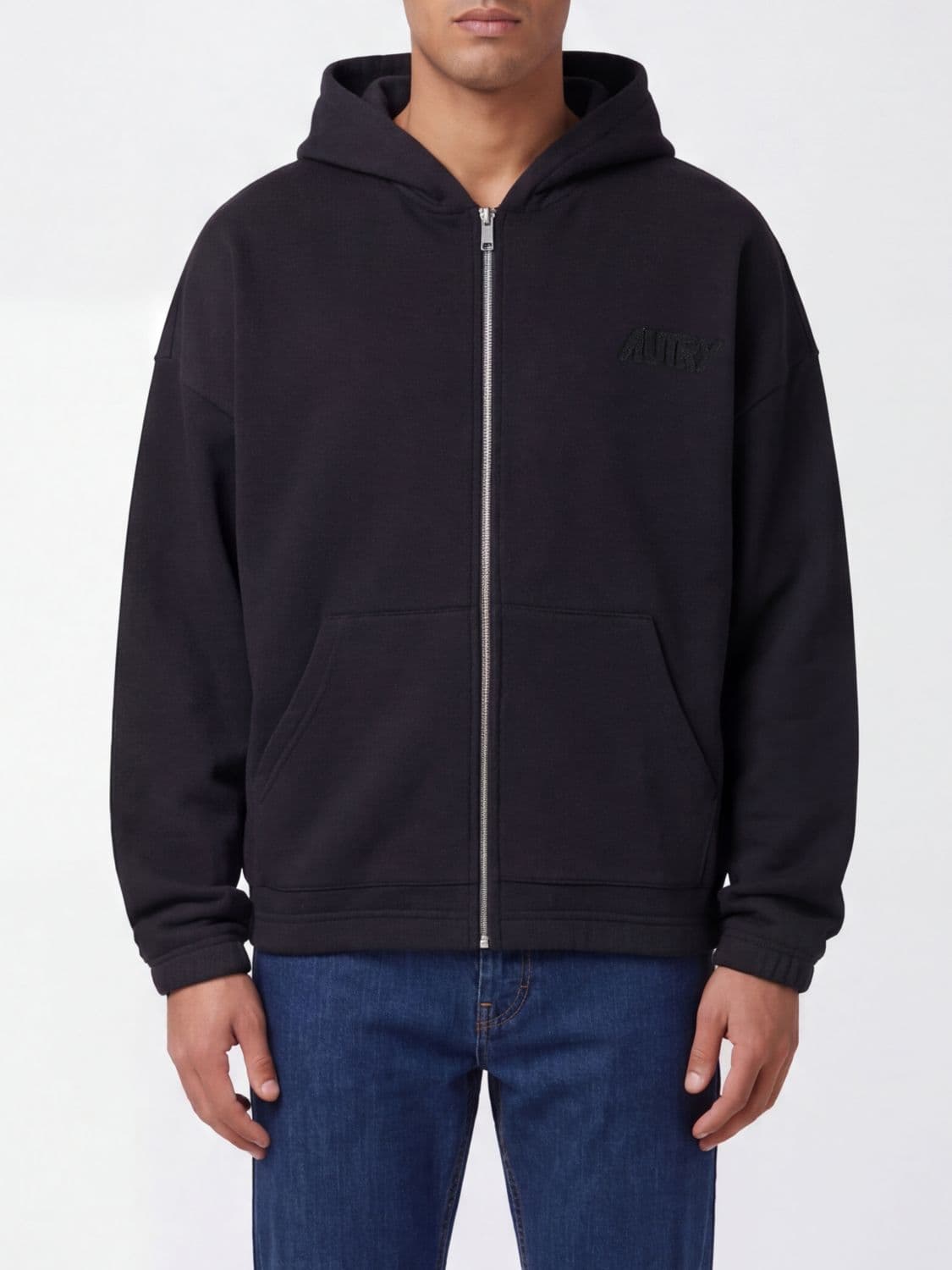 Autry Cotton Zip-Up Hoodie