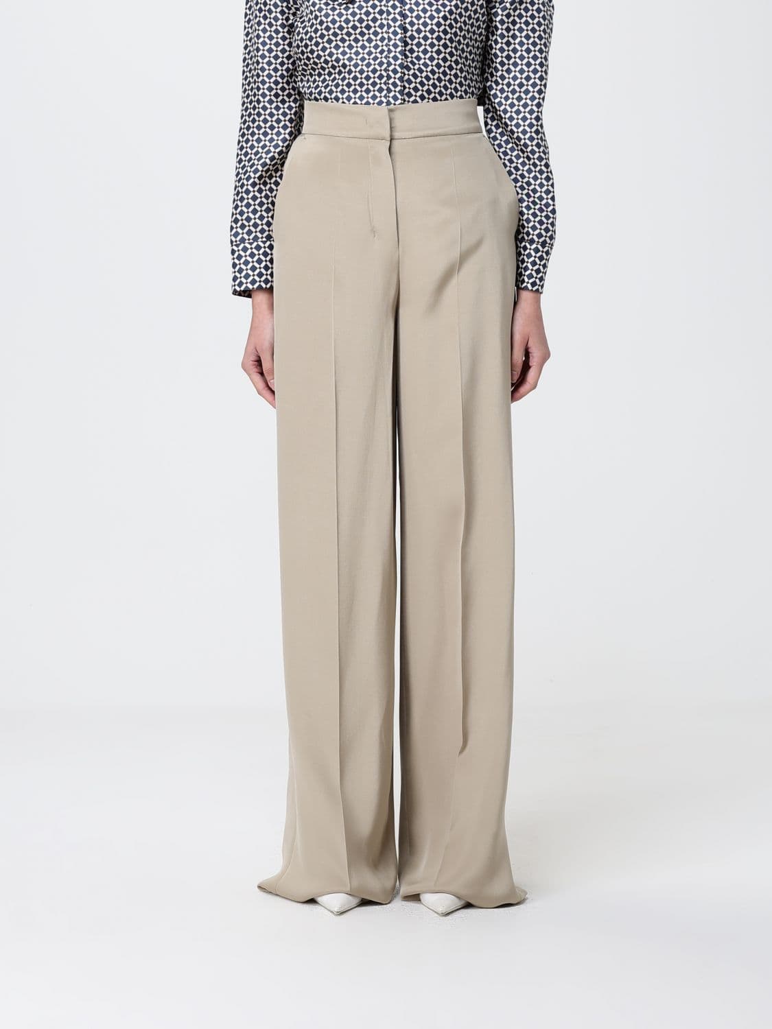 Max Mara Silk Palazzo Trousers