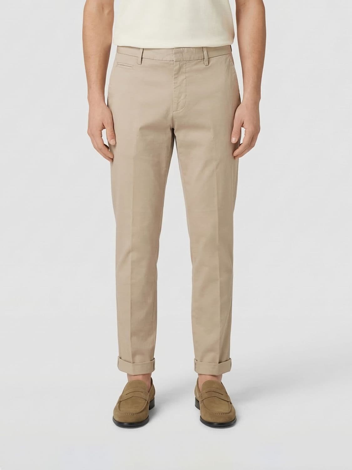 Dondup Stretch Cotton Chino Trousers