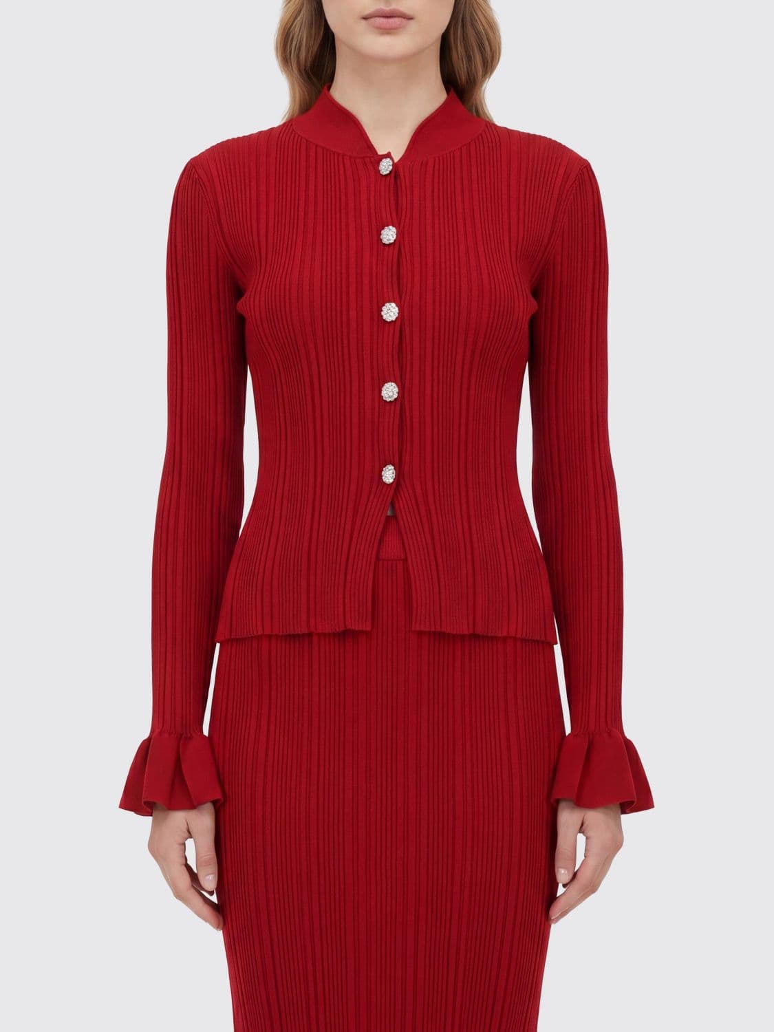 Self-Portrait Sweater Woman color Red · L