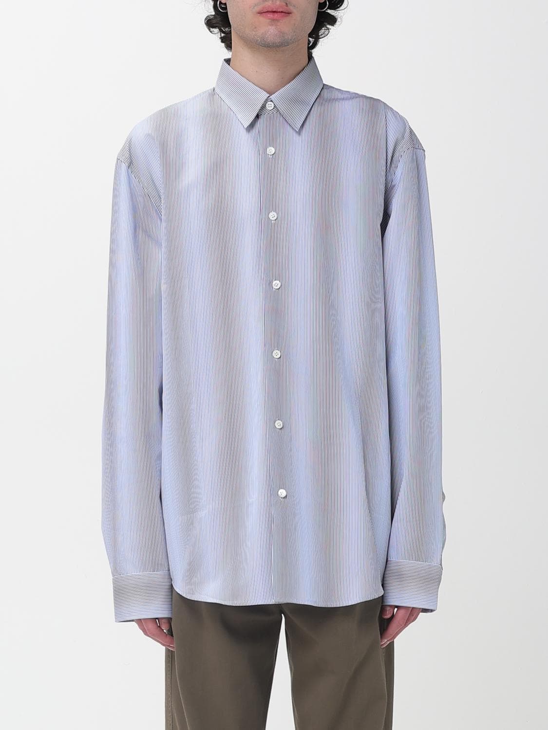 Dries Van Noten Striped Cotton Casual Shirt