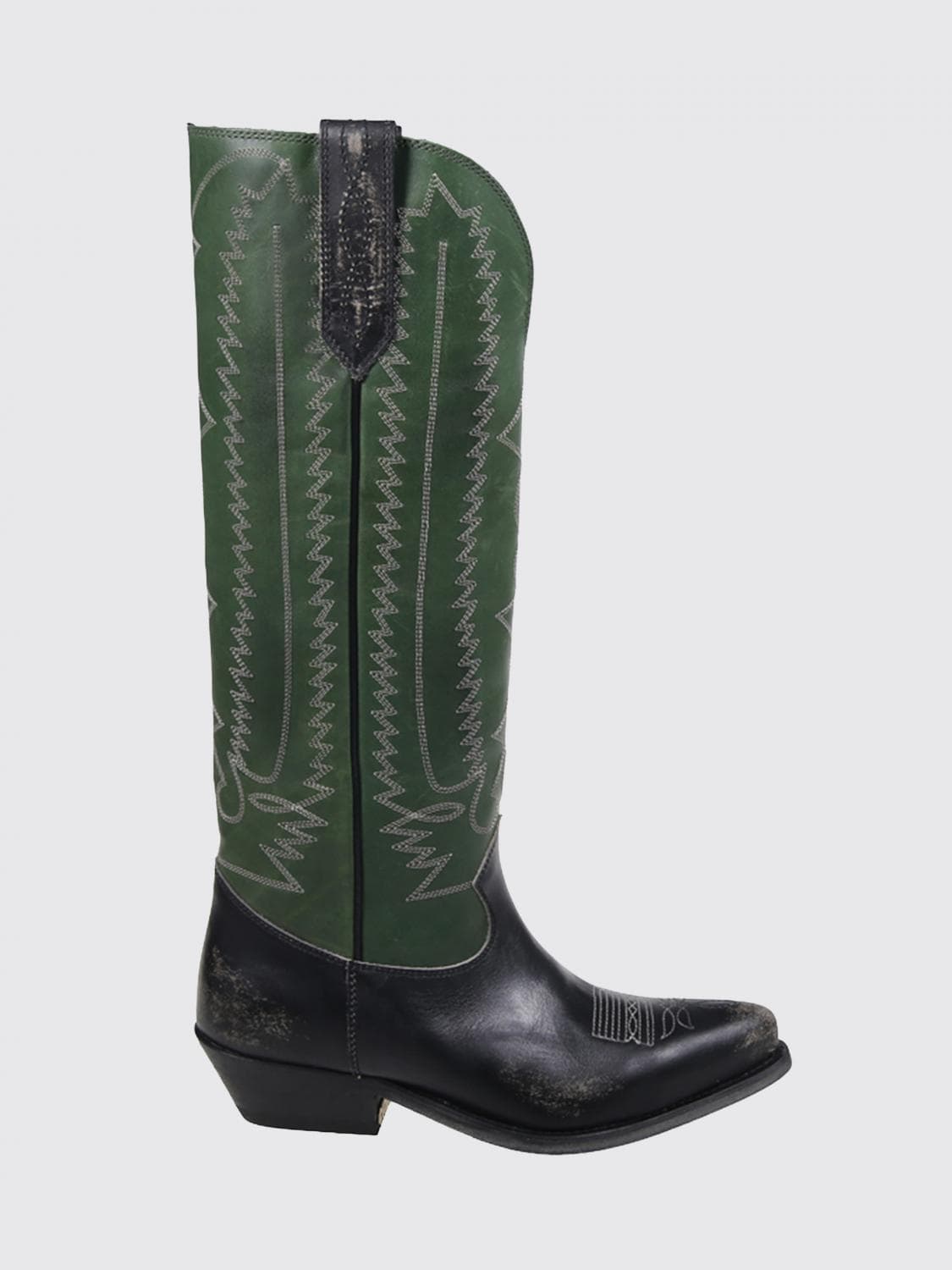 Golden Goose Wish Star Embroidered Leather Boots