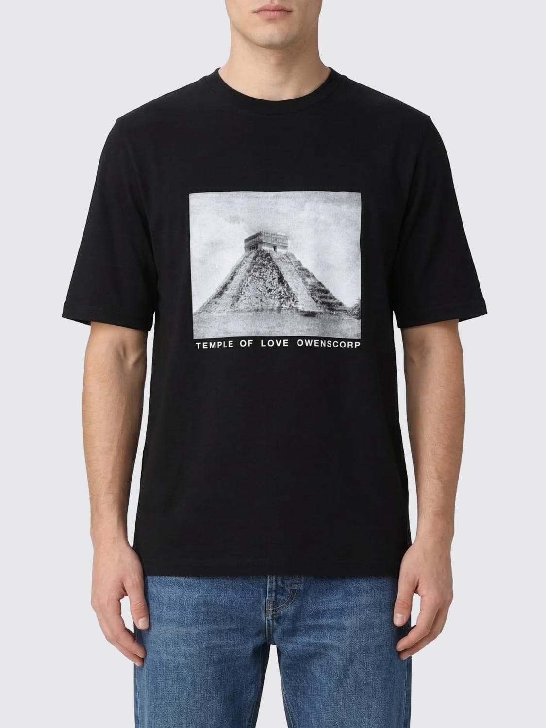 Rick Owens Drkshdw Printed Cotton Oversized T-Shirt · S