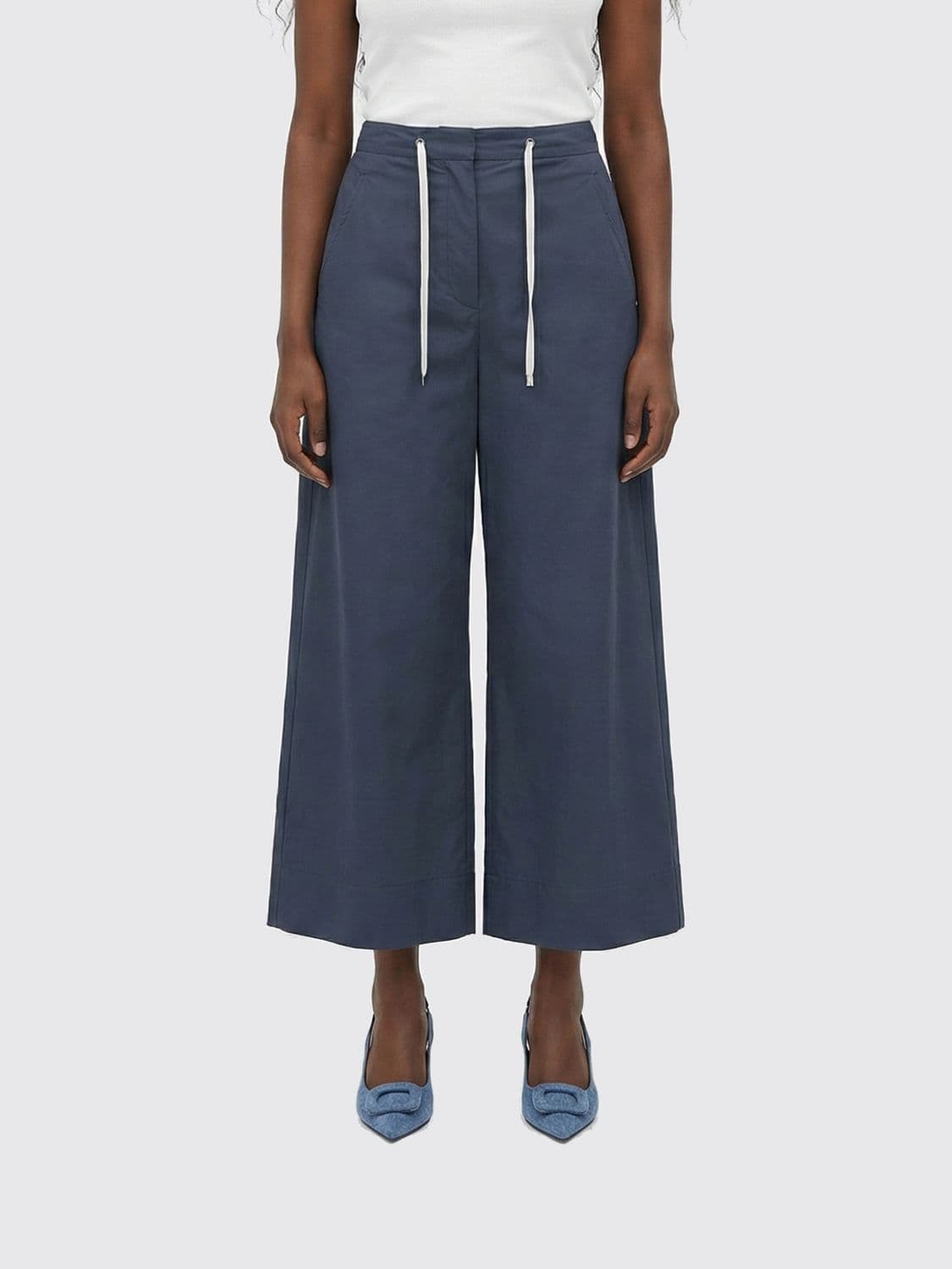 's Max Mara Cotton Cropped Trousers · 38