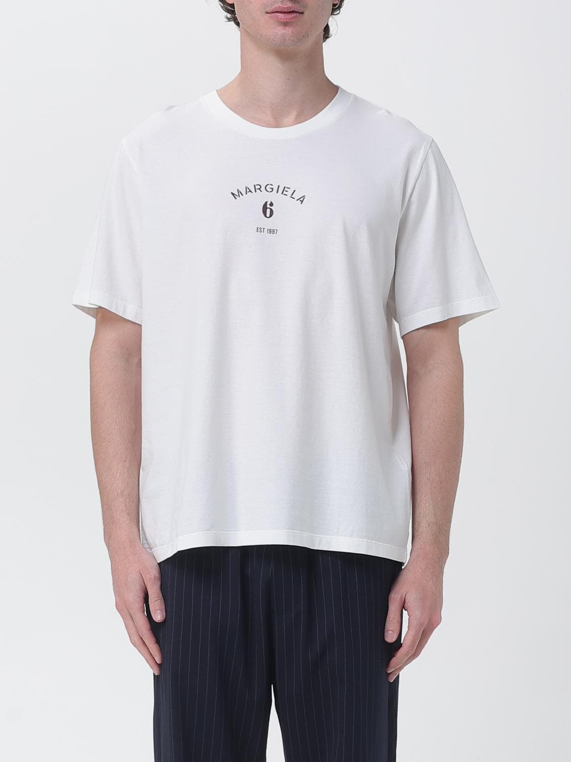 Mm6 Maison Margiela Cotton Crew-Neck T-Shirt with Logo