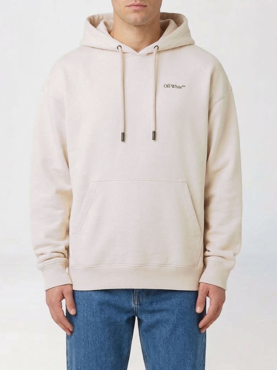 Off-White Printed Cotton Hoodie